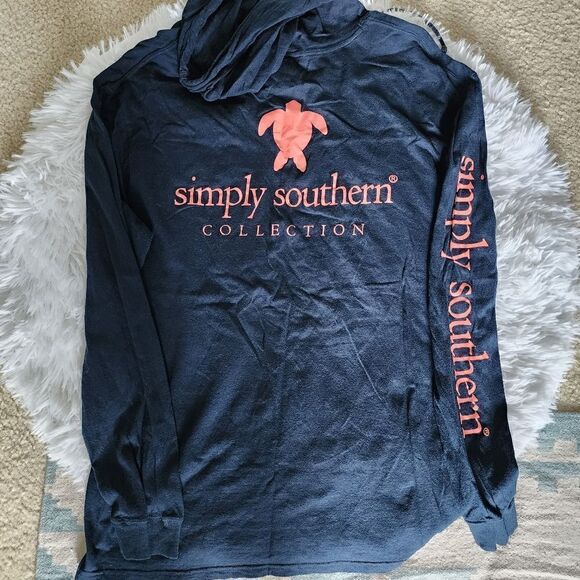 Simply Southern Turtle Logo Long Sleeve Hoodie - Picture 8 of 14
